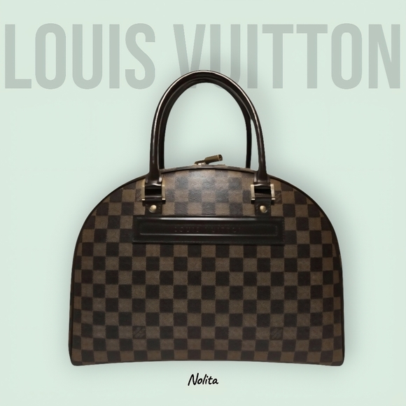 Loius Vuitton Nolita Damier Ebene Canvas Leather Hand Bag-Complete Inclusion - Picture 1 of 17